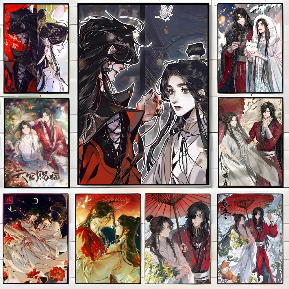 Fantasy Novel H-Heaven Officials Blessing Poster Wall Art Print Decorative Mural Home Decor Gift Unframed