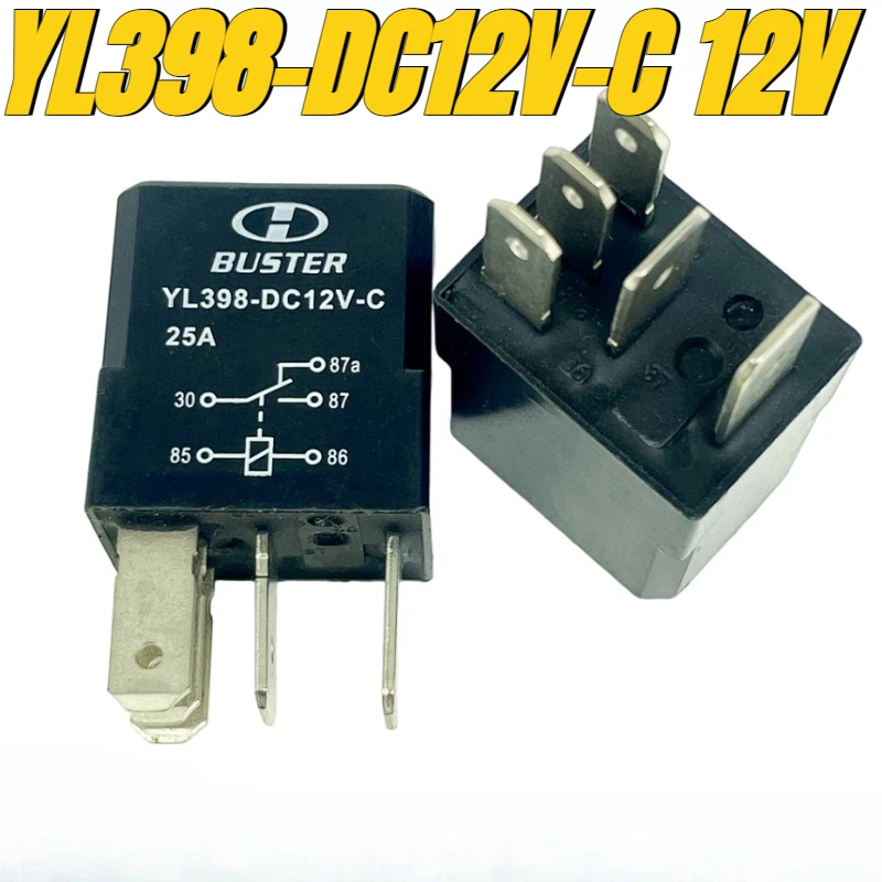 

（Brand New Original）1pcs/lot 100% original genuine relay:YL398-DC12V-C 12V 5pins 25A Automotive relay