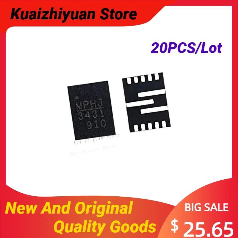 20PCS/Lot New And Original MP3431GL MP3431GL-Z Synchronous Boost Current Limit High-Efficiency 21A QFN-13 Quality Goods