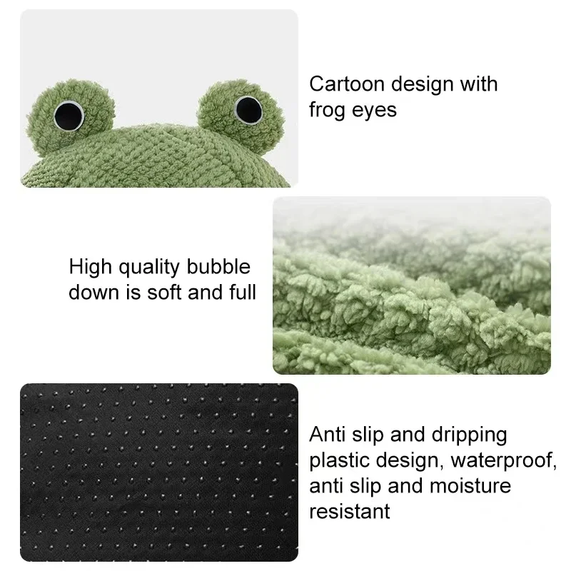 pet bed Small dog Plush Round Cartoon FrogWinter Warm Deep Sleep Comfort Soft Breathable House Supplies