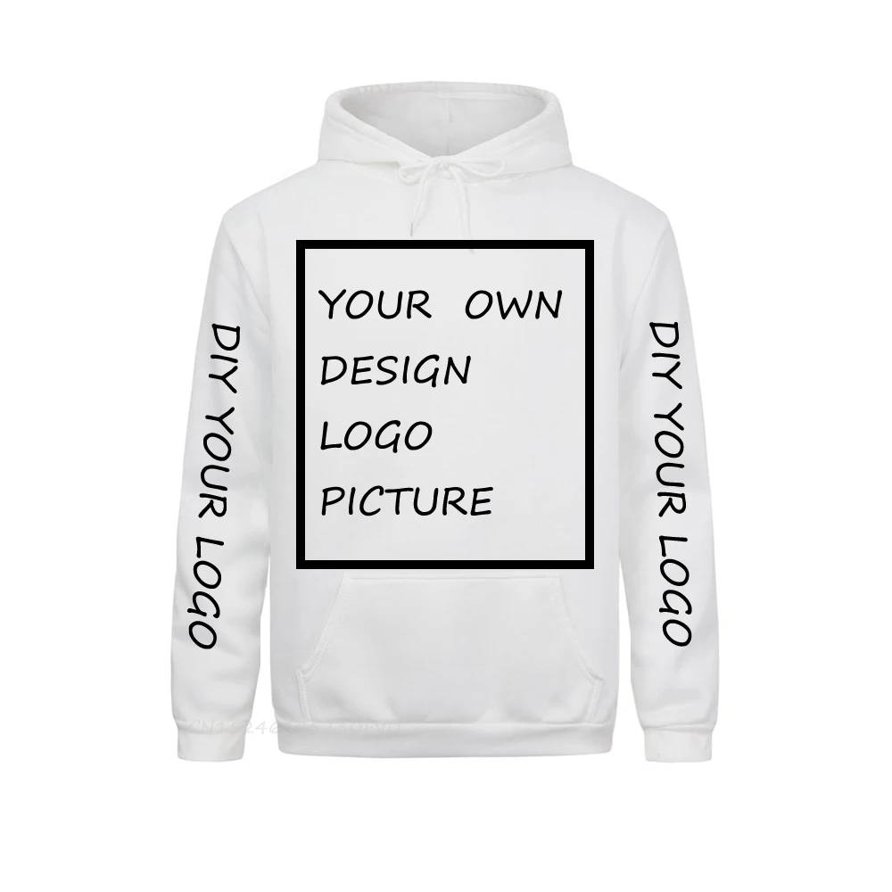 Diy YOUR OWN DESIGN Hoodie Men Women Long Sleeve Pullover Hoodie Camisa LOGO PICTURE TEXT PRINT Hoodies