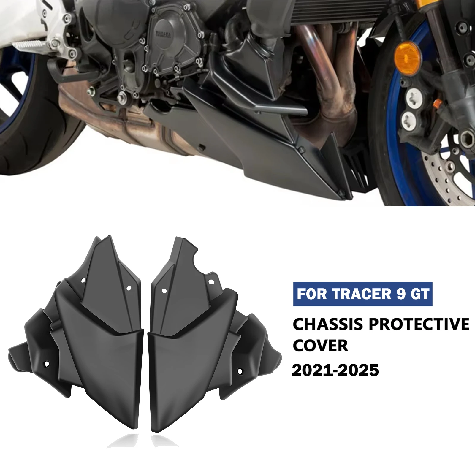 

For TRACER 9 GT 2025 2024 2023 2022 2021 tracer9 gt 2024Motorcycle Chassis expedition Skid Plate Engine Chassis Protective Guard