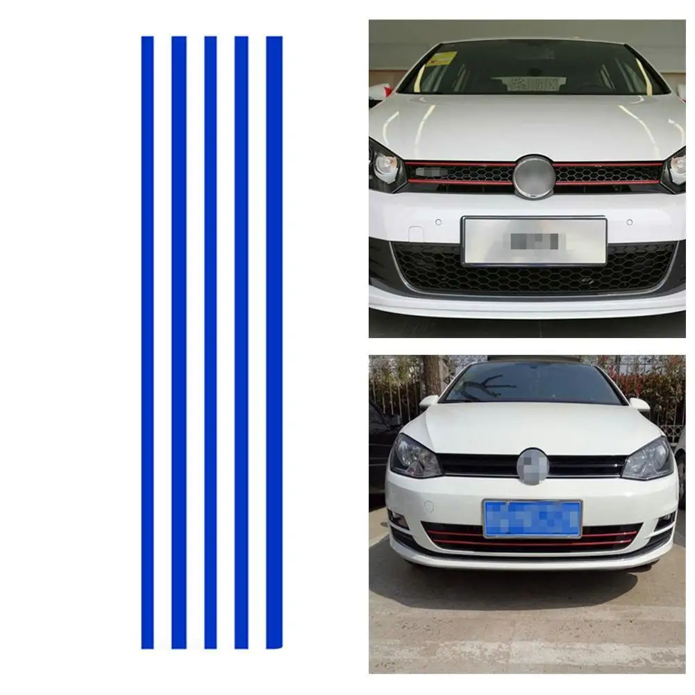 Reflective Car Strips Sticker Front Hood Grill Decals Waterproof Automobile Decoration Car Stickers For Vw Golf 6 7 Tiguan