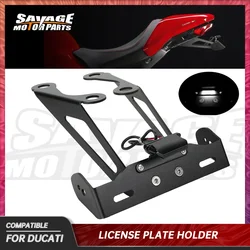 License Plate Holder For DUCATI MONSTER 821 1200R 2016-2020 1200 R/S Motorcycle Accessories Rear Tail Tidy Fender Eliminator Kit