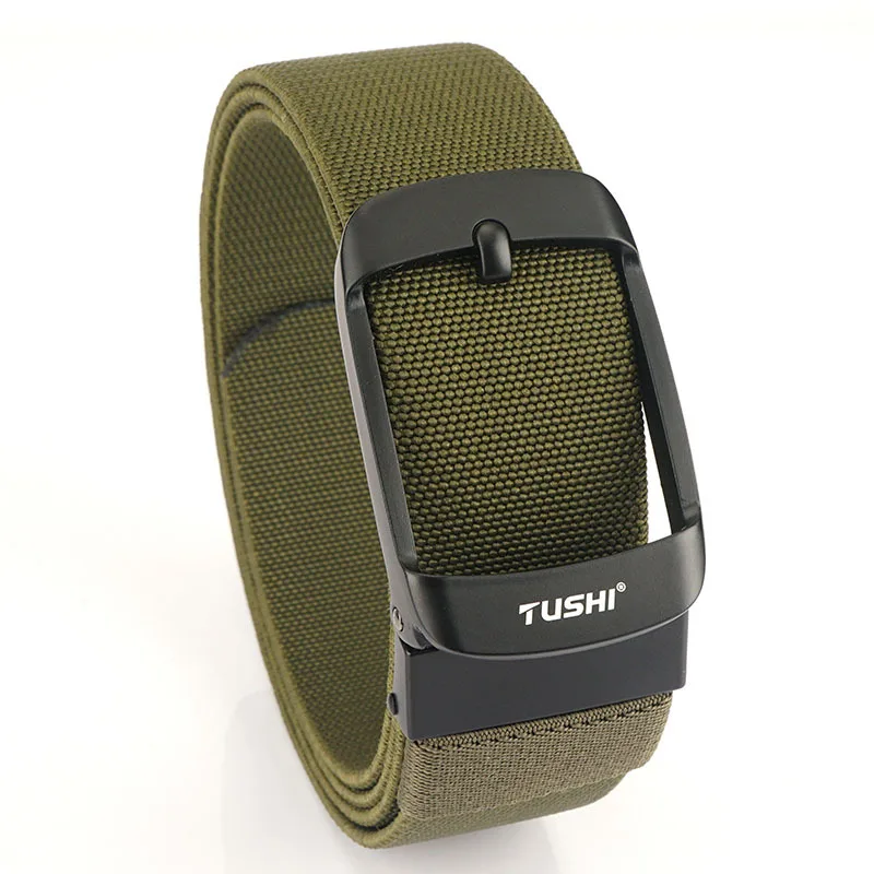 Youth Outdoor Sports Nylon Belt Canvas Belt Men's Youth Student Simple Automatic Buckle Pants Belt