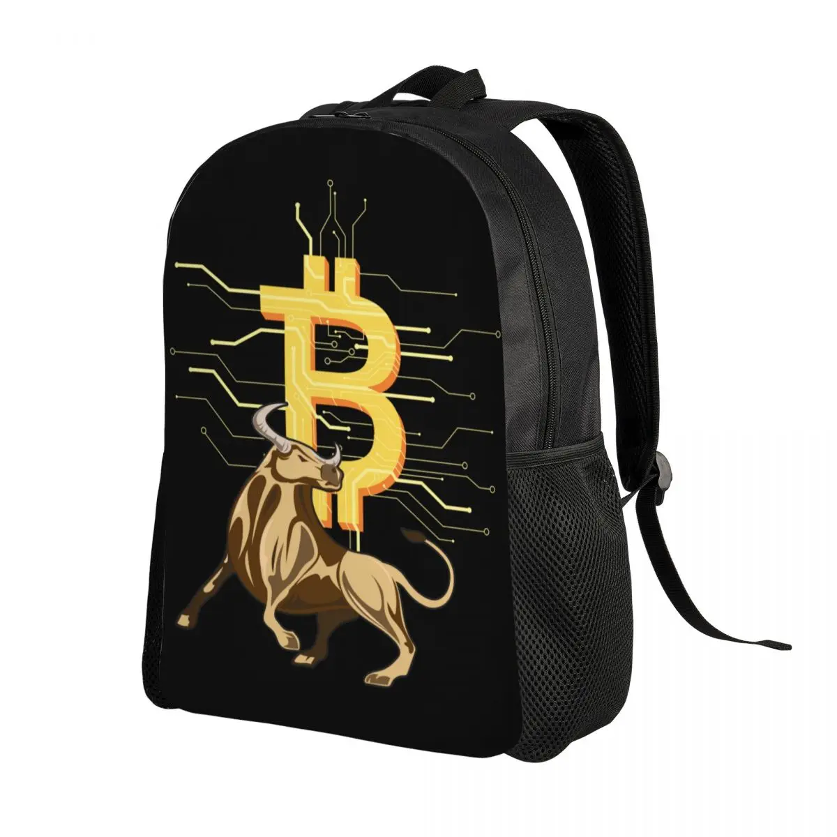 Bitcoin Bull Reise rucksack Männer Frauen Schule Laptop Bücher tasche BTC Krypto währung College Student Daypack Taschen