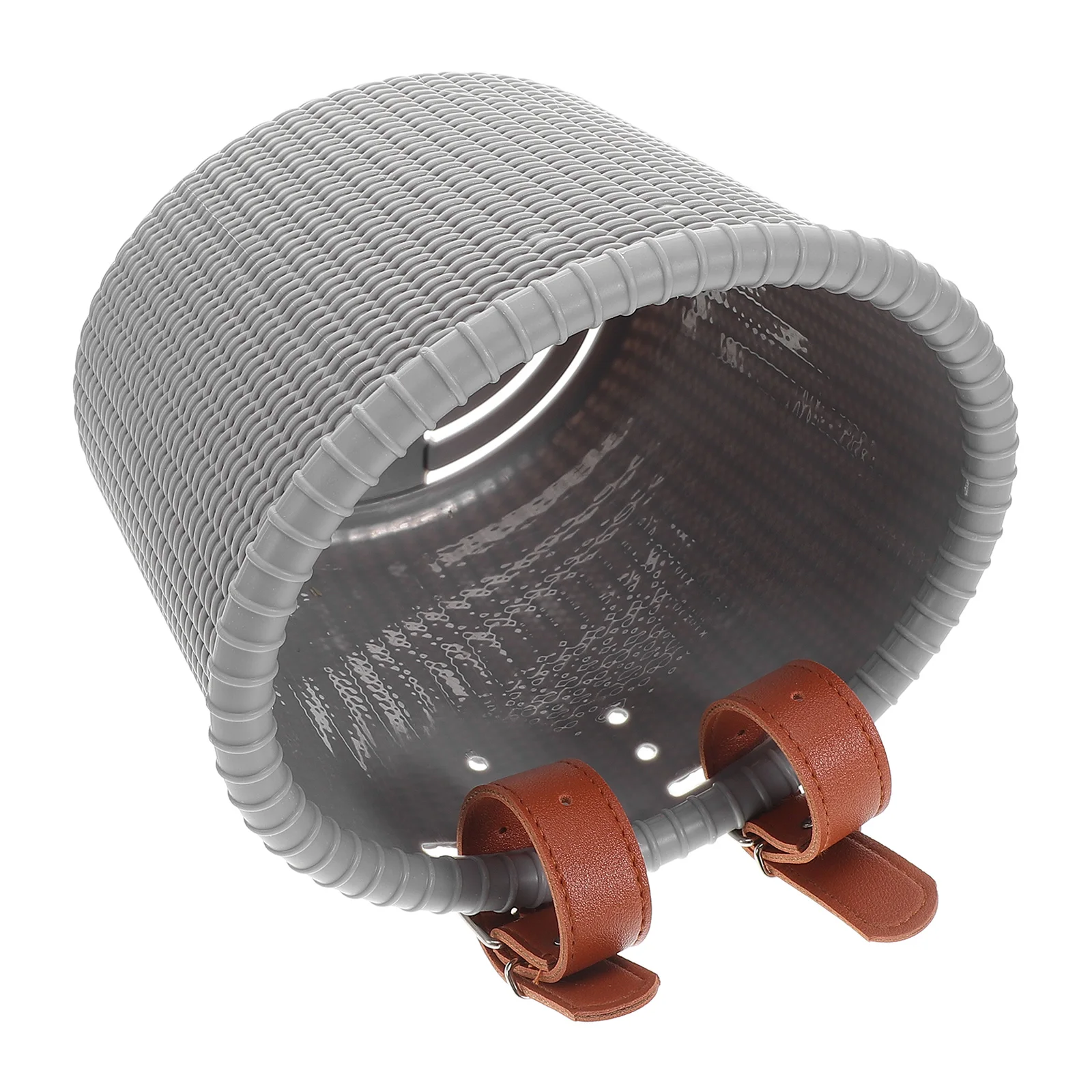 

Bicycle Front Basket Thickened Plastic Bike Basket Quick Install Straps Front Storage Outdoor Cycling Accessory