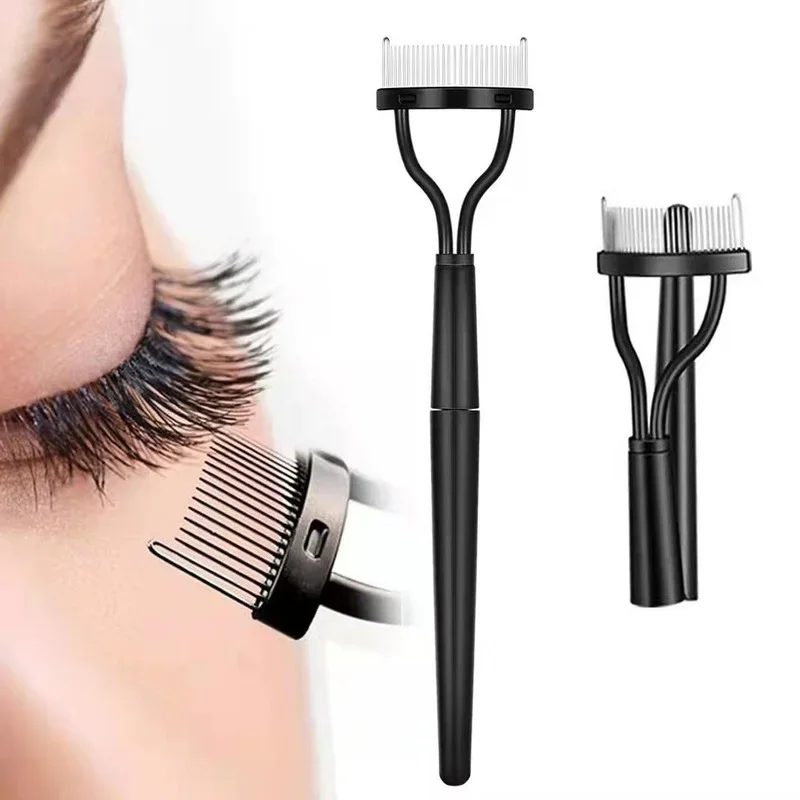 Wimpern zange Schönheit Make-up Wimpern Separator faltbare Metall Wimpern Pinsel Kamm Mascara Curl Schönheit Make-up Kosmetik-Tool