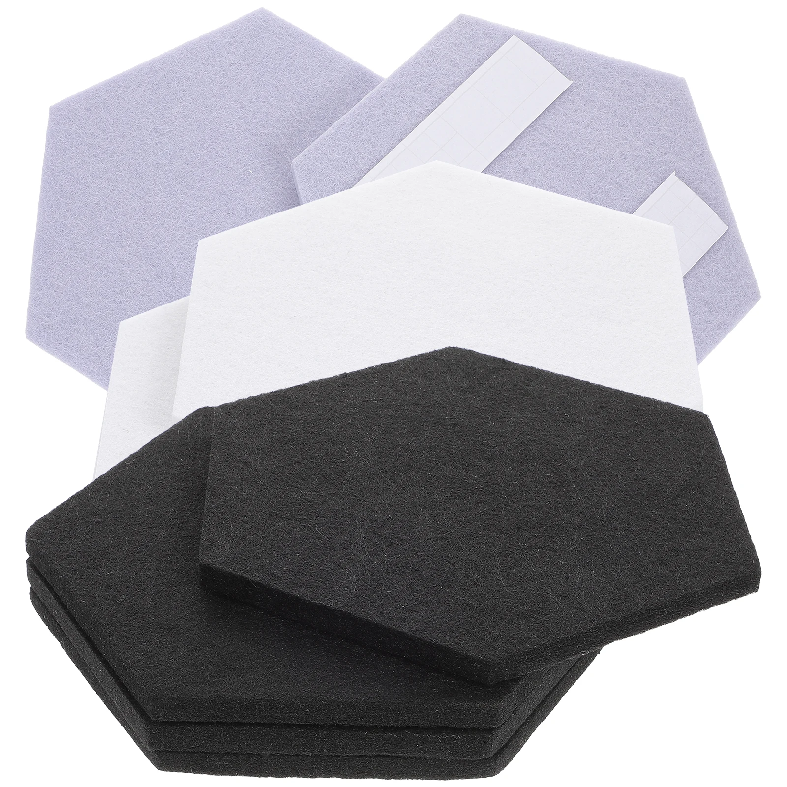 

12 Pcs Acoustic Wall Panels Soundproof Insulation Board Self Adhesive Hexagon Room Studio KTV Decor Anti Scratch Flame Retardant