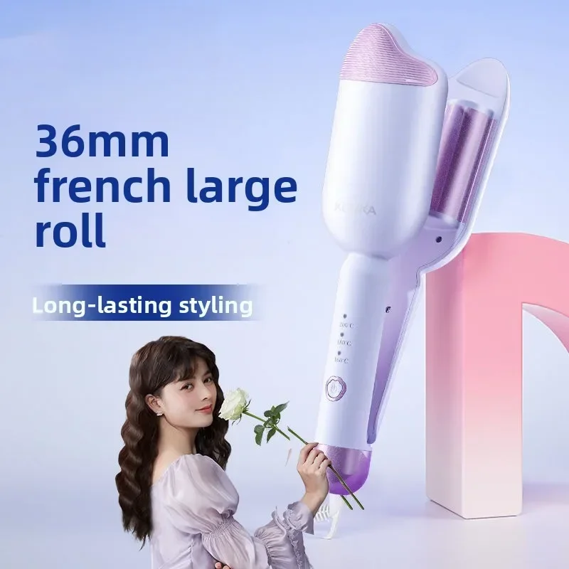 High quality  Cat's Claw French Egg Roll Head Curling Iron Large Egg Curling Hair Artifact Water Ripple 36mm Sheep Roll Splint H