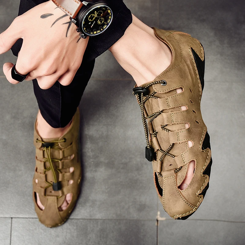 

Мужские повседневные кожаные модные кроссовки ручной работы, дышащие лоферы, туфли-лодочки, большие размеры 38-48, обувь для вождения