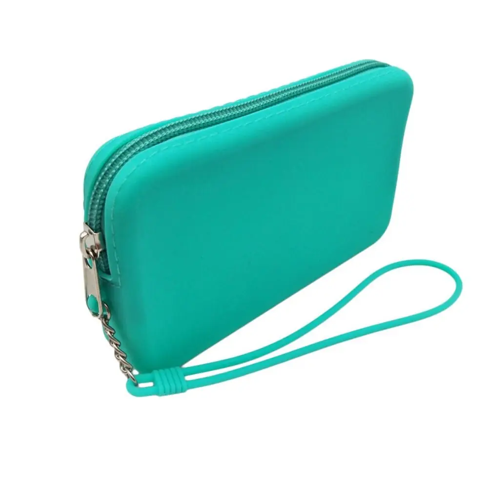 Fashion Multifunction Rectangular Wallet Space Saving Waterproof Storage Bag Silicone Coin Purse Women