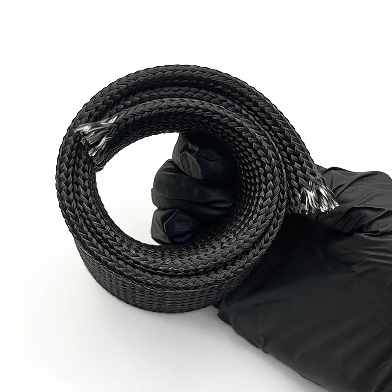 20/10/5/2M Black 600 Degree Glass Fiber Tube ID0.5-35MM Flame Retardant Insulated Cable High Temperature Protection