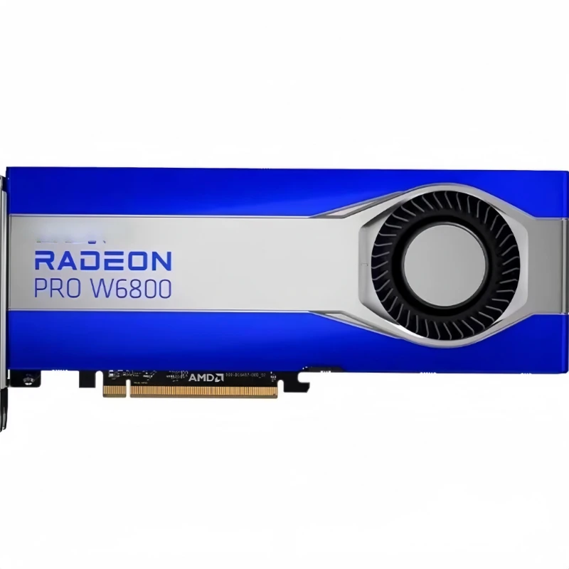 W6800 32G video memory/public version/professional graphics card/rendering/design/modeling/game/AI big model