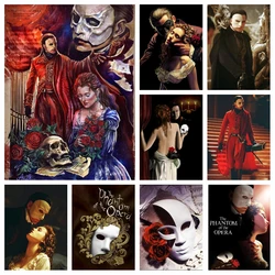 Romatic Love Movie The Phantom Of The Opera Diamond Art Painting Cross Stitch Gerard Butler Rhinestone Picture Room Decor