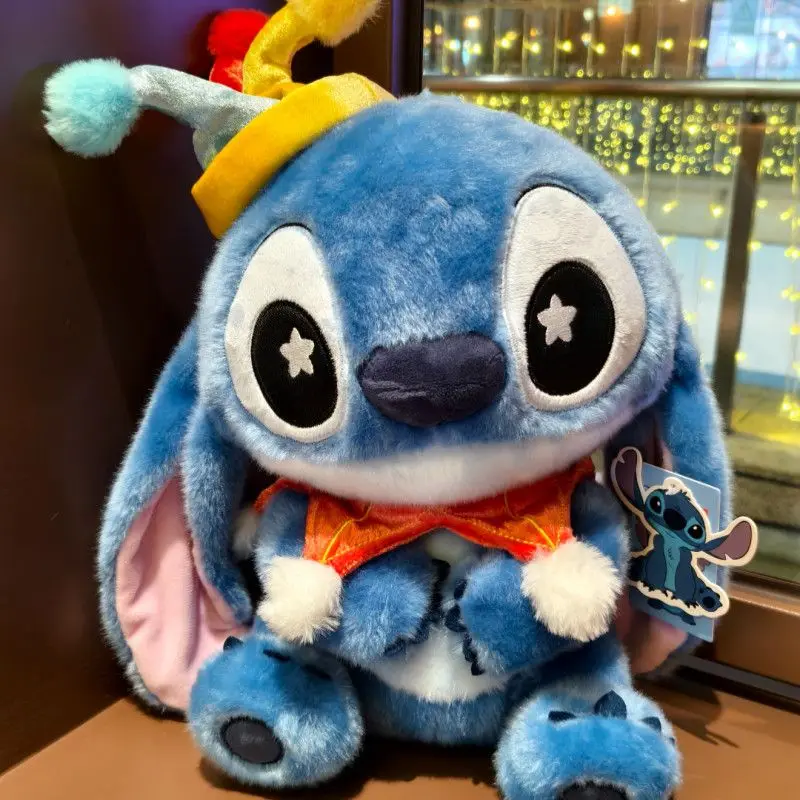 36cm Circus Stitch Clown doll Sitting Surprise Clown doll Toy Gift Stitch Oversized doll Child Birthday Gift