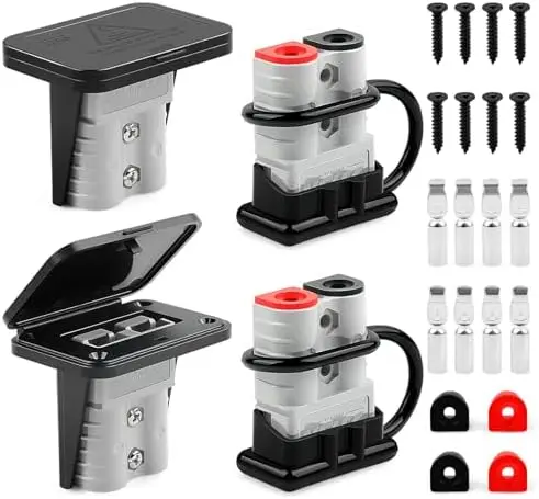 

Zhushan 4-Pack 120A Battery Disconnects w/ Mount Plates & Covers – Heavy Duty for RV, Boat, Solar, Winch
