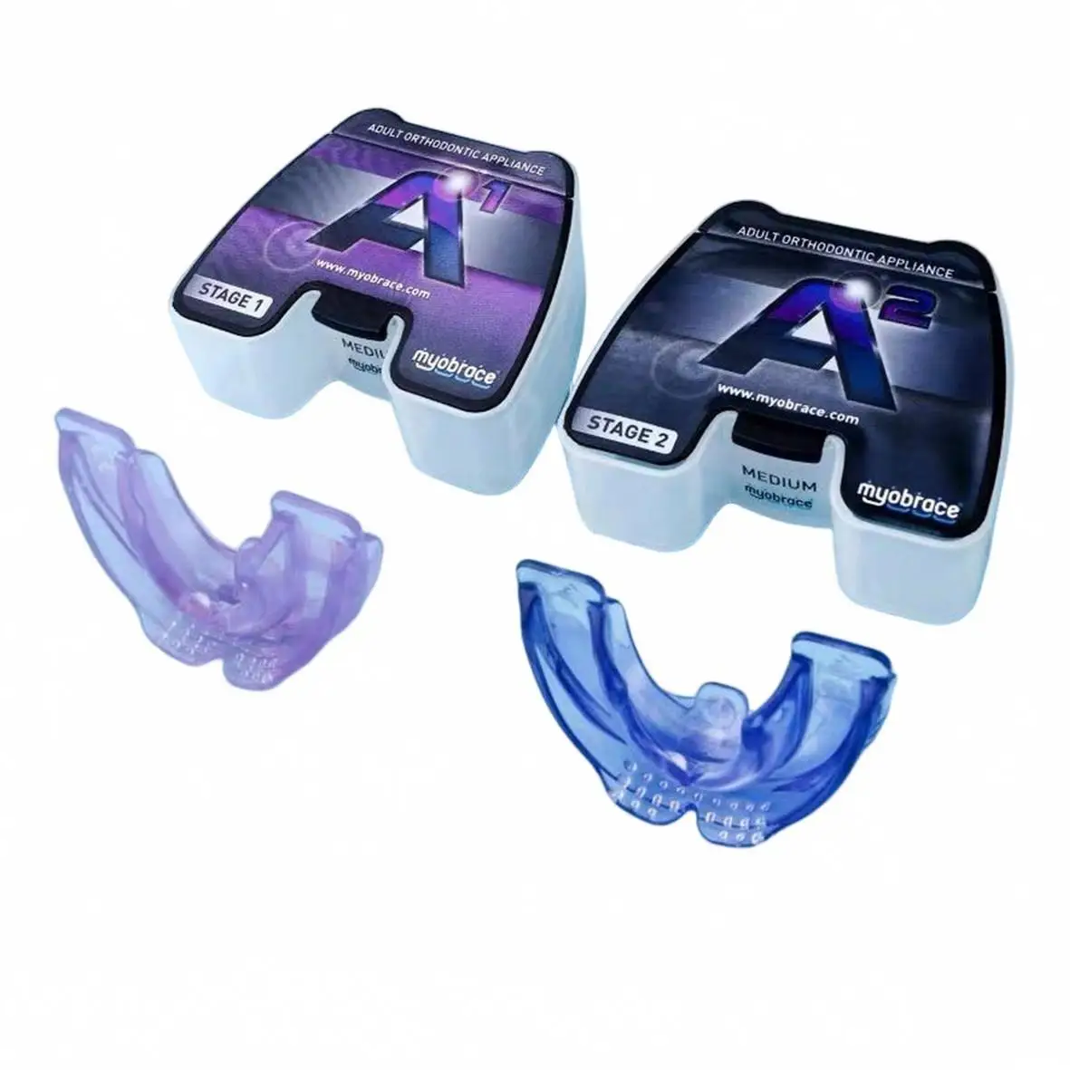 Dental Myobrace( MRC ) for Adults A1 (Medium and Large) Orthodontic Braces With Deep Coverage Of Misaligned Braces / Teeth Train