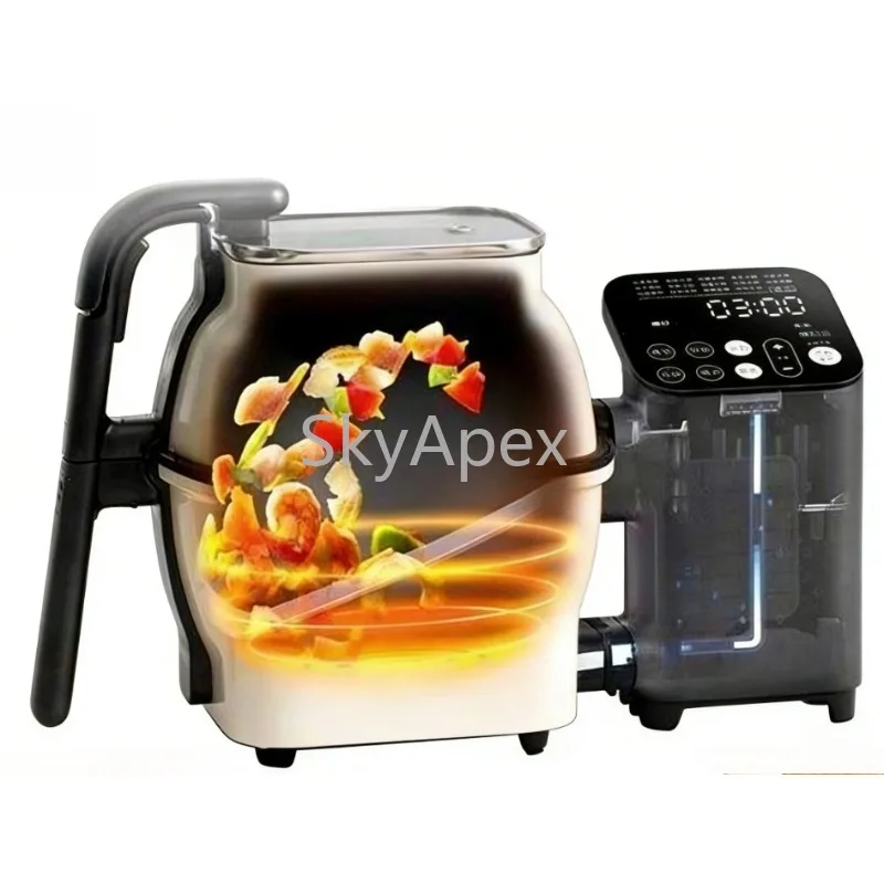 Intelligent Commercial Household Automatic Fried Rice Cooking Machine Manual Fried Cooking Wok Multifunctional Nonstick Easyclea