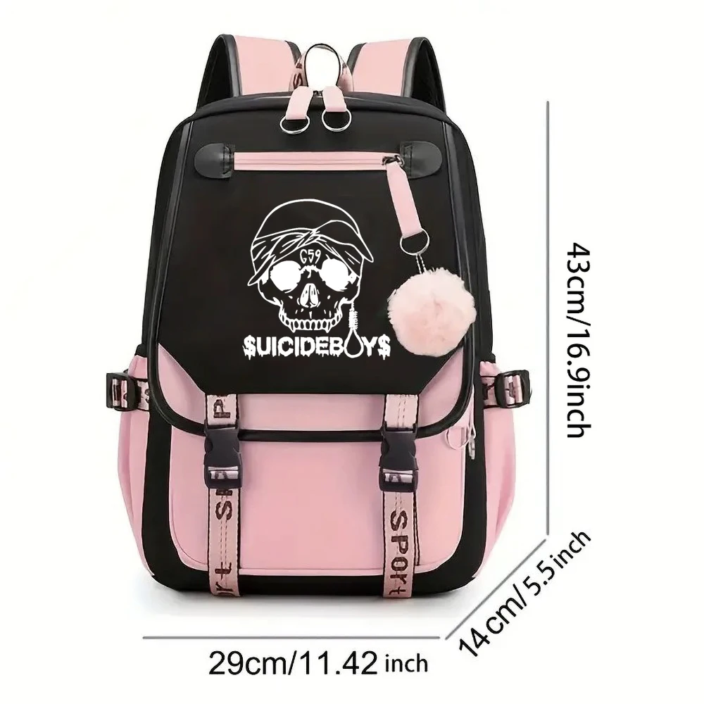 Suicideboys G59 Print Backpacks for Men Girls School Bag for Teenager Laptop Backpack Gift for Suicideboys Fan