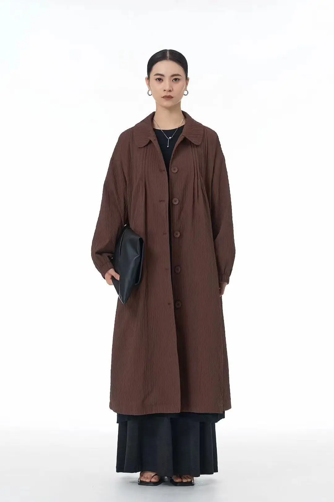 

SuperAen Women's 2025 Autumn Trench Coat Retro Style Workwear Jacket Oversize Coat for Women