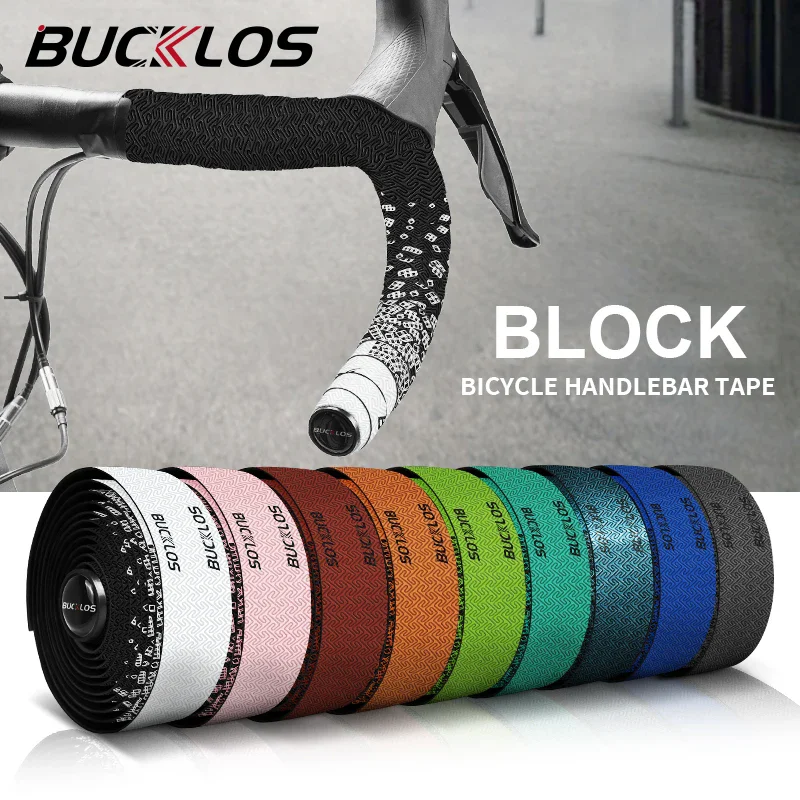 

BUCKLOS Road Bike Handlebar Tape Anti Slip Bicycle Handle Bartape Shock Absorption Gravel Cycling Bar Straps Cycling Accessories