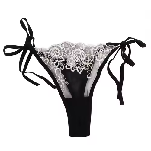 Ladies Women Embroidery Transparent Lingerie Lace Panties Underwear Panty Brief - Image 7