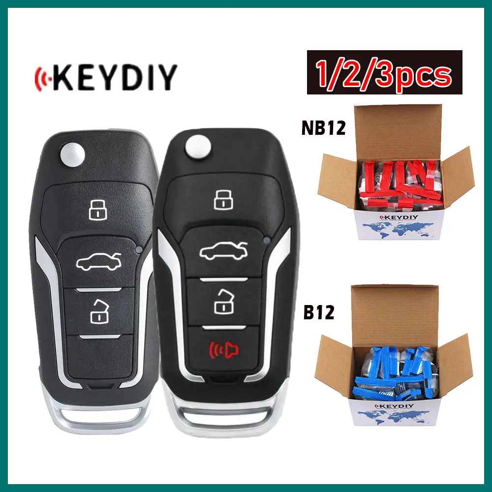 

1/2/3pcs Keydiy KD B12 NB12 Universal Remote Key B12-3 B12-4 NB12-3 NB12-4 Car Remote Key for KD-x2 KD900 KD Mini for Ford Style