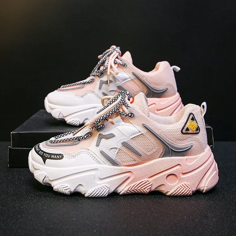 Women's Casual Shoes New Mesh Breathable Sneakers Non-slip Wear-resistant Fashion Dad Shoes Designer Women's Shoe Platform Shoes