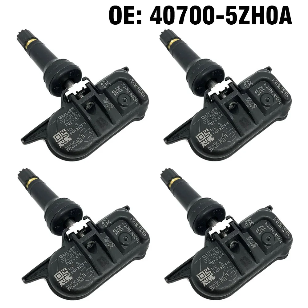 4Pcs TPMS Tire Pressure Sensor 433MHz For Nissan Micra K13 Patrol VI 40700-5ZH0A 40700-3HN0B PMV-CA74 Replacement Set