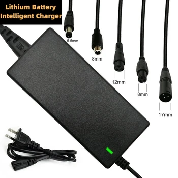 전기 스쿠터 액세서리용 신형 전원 어댑터, AC 100-240V, 블랙 DC 42V, 2A, 미국, EU, 영국 플러그, 24-36V 리튬 배터리용