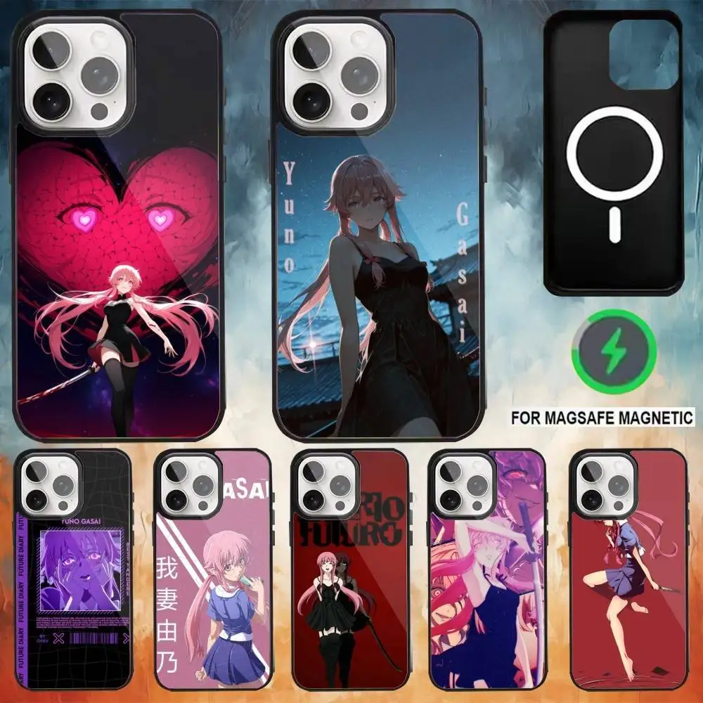 

M-Mirai Anime Nikki Phone Case For iPhone17,16,15,14,13,12,11 Plus,Pro Max Magnetic For Magsafe Wireless Charging