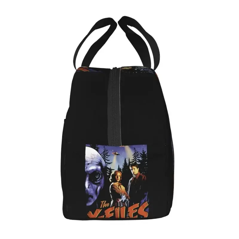 The X Files Lunch Box Spooky Mulder Scully Dana Fox Cases TV The Truth Is Out There Cooler Thermal Food Insulated Lunch Bag