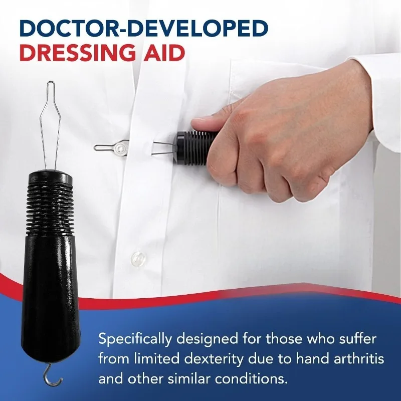 

Крючок и застежка-молния на пуговицах, вспомогательное устройство, инструмент для одежды, рубашки на пуговицах, одна рука, инвалидность, инвалидка и пожилые люди