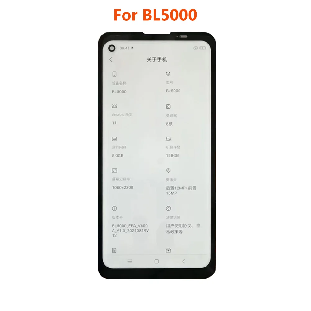 For Blackview BL5000 LCD Display Touch Screen Sensor Panel Digitizer Assembly Replacement Parts 100% Tested