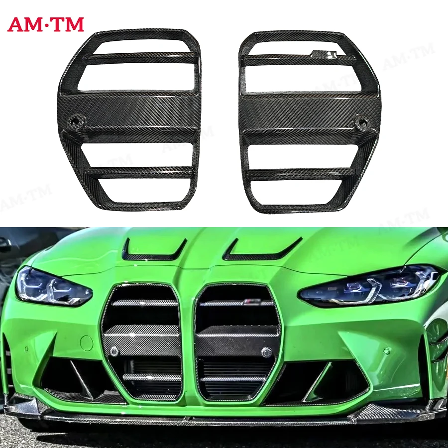 

Для BMW M3 M4 G80 G82 G83 решетка Высококачественный передний бампер из углеродного волокна, решетки воздухозаборника, бампер, решетка воздухозаборника, комплект кузова