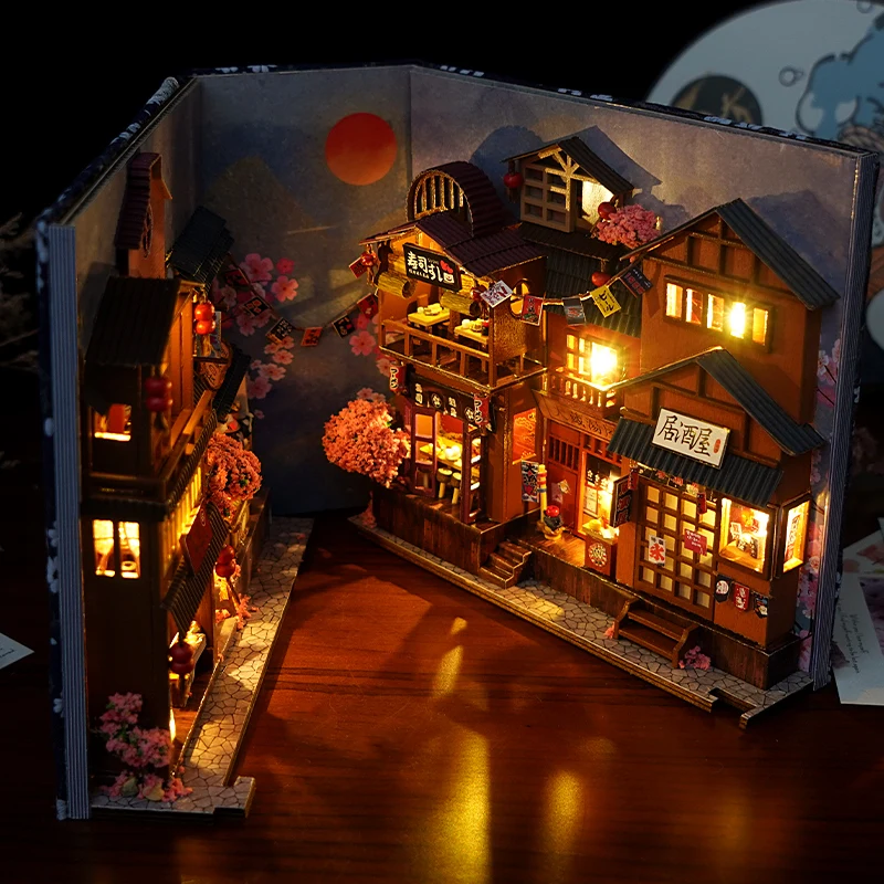 1pc,DIY Book Nook Kit,Assembly Model Kit,Bookshelf Decor,Home Decor Micro Model,The perfect gift