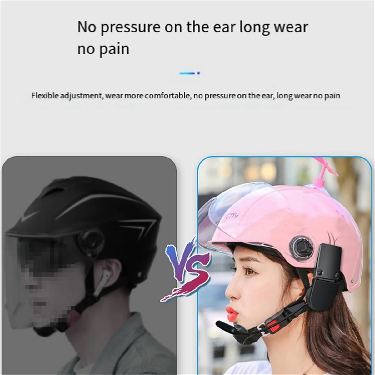 Pince de fixation pour casque de vélo électrique, clip en plastique multifonctionnel, casque Bluetooth, pince A, été