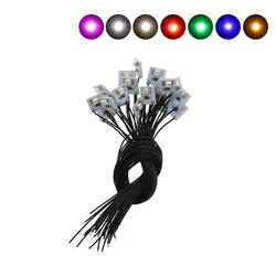 Evemodel DD00 20pcs Pre Wired SMD LED 3528 Light Set 12V Red Yellow Green Blue Purple Warm White Cool White