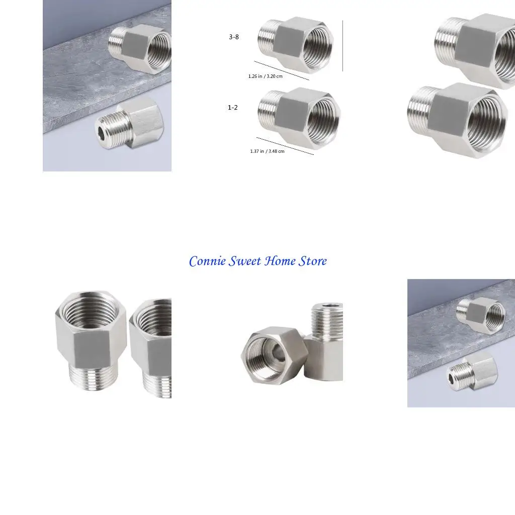 

LXAF Universal Metal Metal Tipe Adapters 2PCS 3/8INCH NPT 4INC