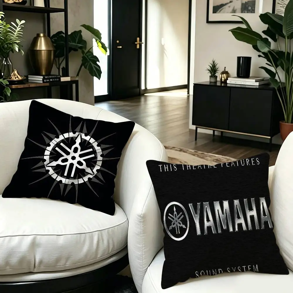 Motorcycle Y-YamAha-S Decorative Room Aesthetics Pillow Case Home Decor Bedroom Sofa Bed Couch Pillow Cover 45x45
