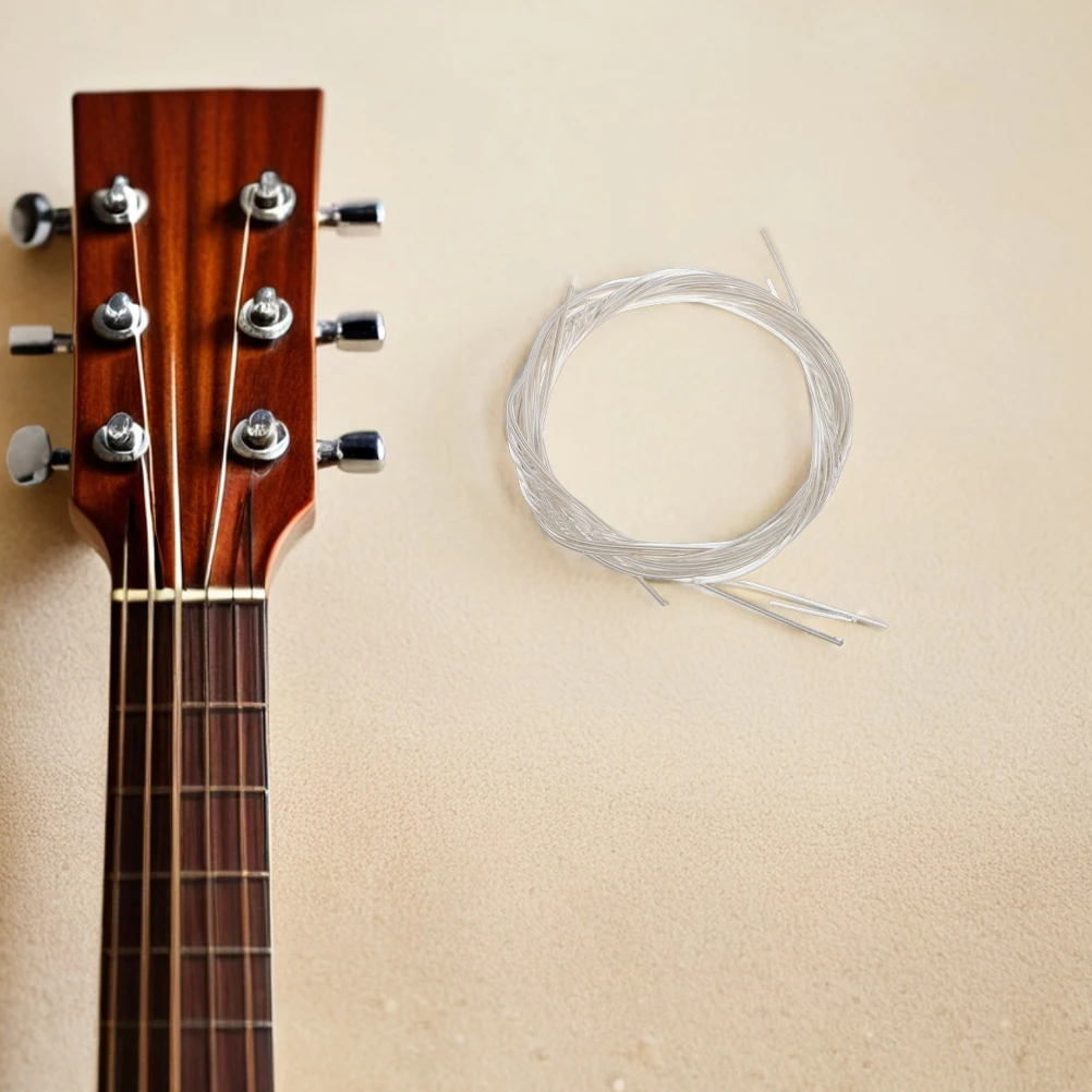 2 juegos de cuerdas de guitarra clásica, nailon plateado, tono claro y brillante, cuerdas de guitarra eléctrica de rendimiento profesional
