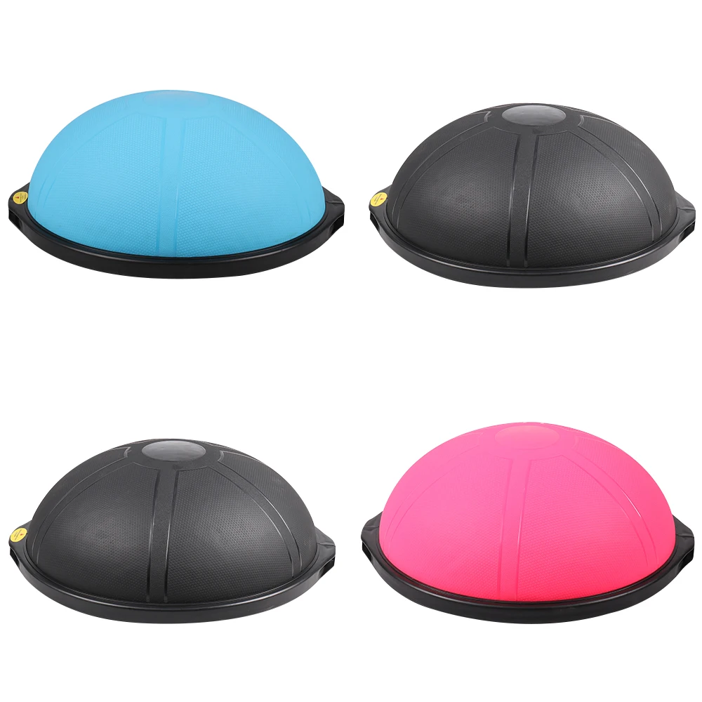 2024 Nuovo design Mezza palla da palestra Pilates Balance Yoga Ball con fasce da palestra Attrezzatura per esercizi di qualità premium