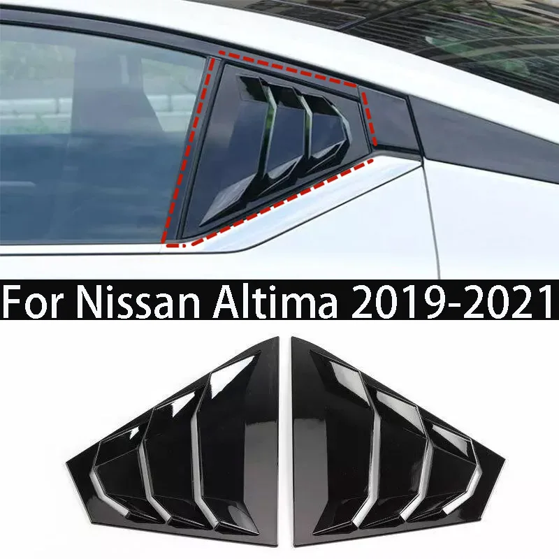 1 пара для Nissan Altima 2019 2020 2021 2022, чехол для заднего окна автомобиля, жалюзи, накладка, украшение автомобиля, аксессуары