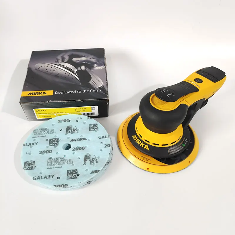 جالاكسي ميركا سيارة الجمال الجاف الرملي الصنفرة جولة 6 بوصة 150 مللي متر يتدفقون لأثاث النجارة الأجهزة تلميع