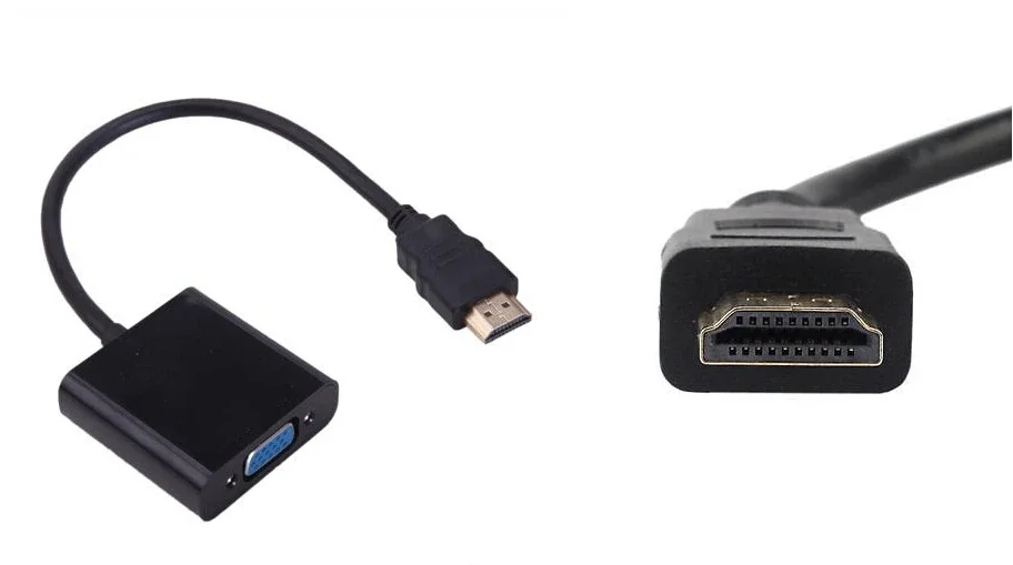 HD 1080P HDMI 互換オス - VGA メスケーブルデジタル - アナログコンバータアダプタ PC ラップトップ用