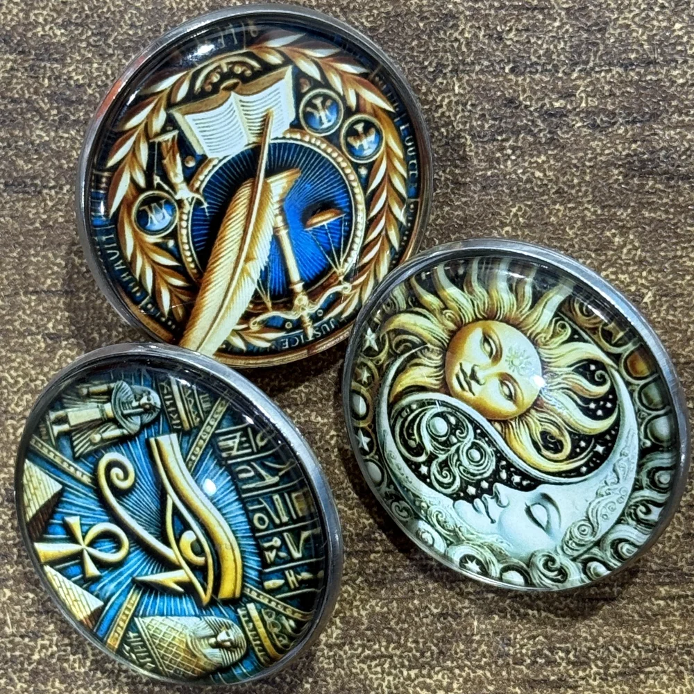 Ice and Snow Wise Man Snow Forest Owl Pin Stainless Steel Flat Dropper Pin Clothes Backpacks Pins Decorative Accessories view 6