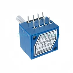 27 Type Double Volume Potentiometer RH2702 8Pins Serrated Split Shaft 6MM Precision A50k 100K 250k 100KAX2 Audio Volume Control