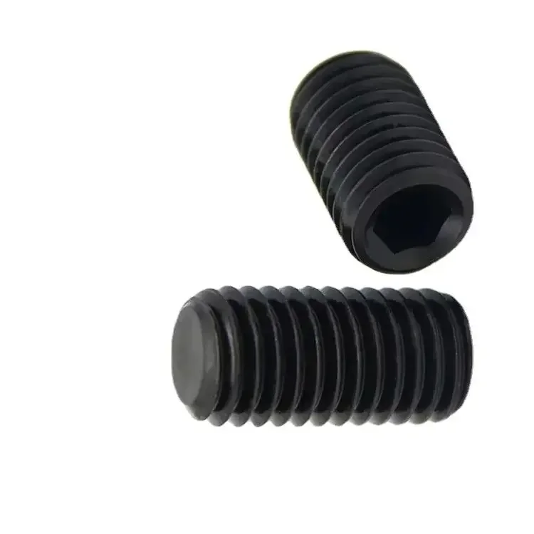 50 peças soquete sextavado allen, m6 m4 m5 parafuso de fixação de ponto plano parafuso sem cabeça parafuso sem cabeça din916 l = 4-20mm aço carbono 12.9