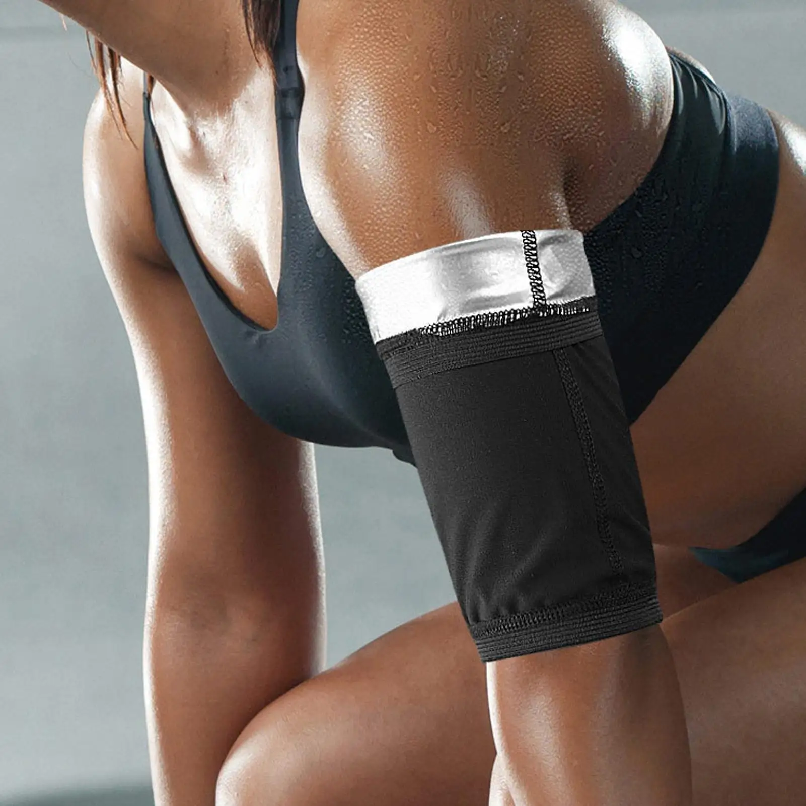 Arm Slimmer 2 Piece Adjustable Trainer Shaper Sleeves Compression Wrap Sport Sauna Sweat Bands For Women Men Home Weight Loss